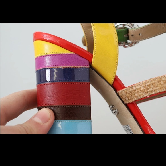 DOLCE & GABBANA Shoes Sandals Multicolor Leather Crystal EU39 / US8.5 RRP $1400 - Picture 10 of 12